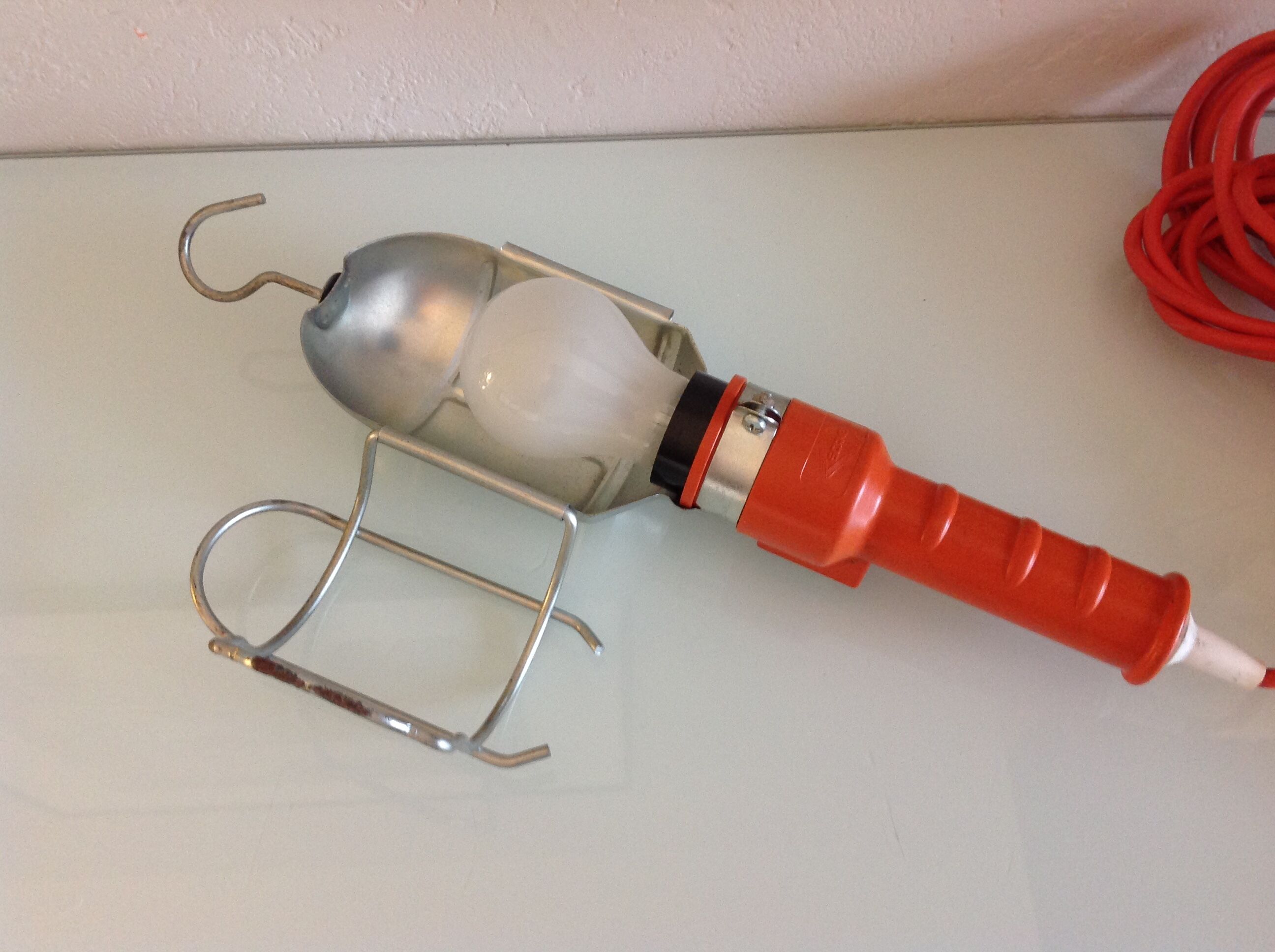 Scame orange workshop walker industrial/vintage 60s-70s