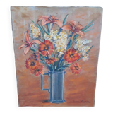 Painting painting bouquet of flowers