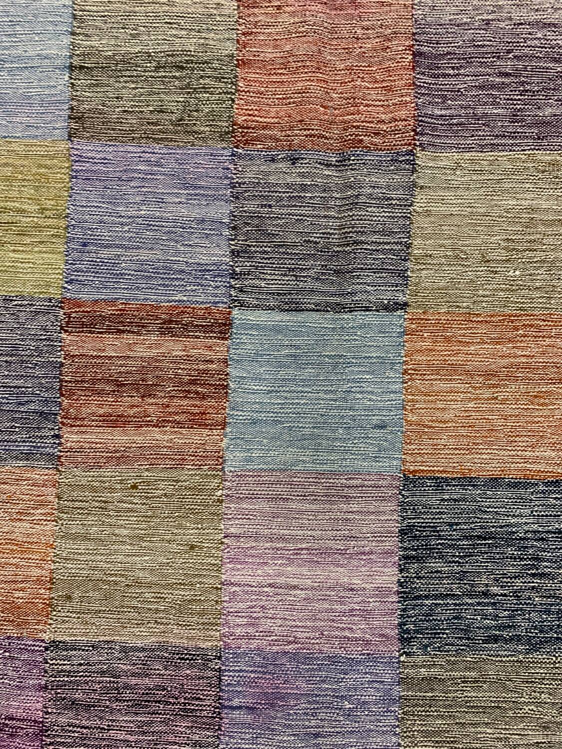 Handmade checkered kilim