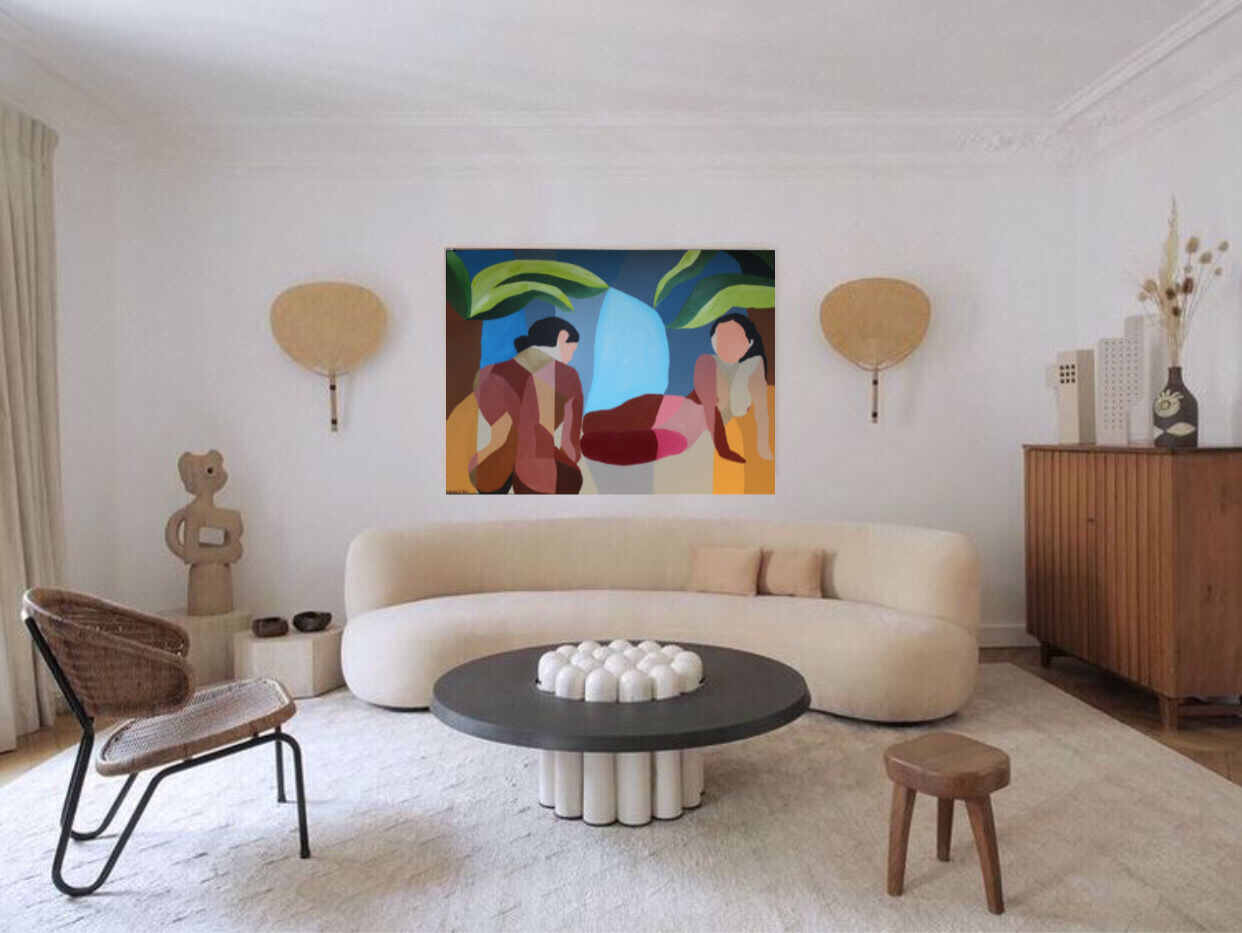 Acrylic painting 100x81cm colorful