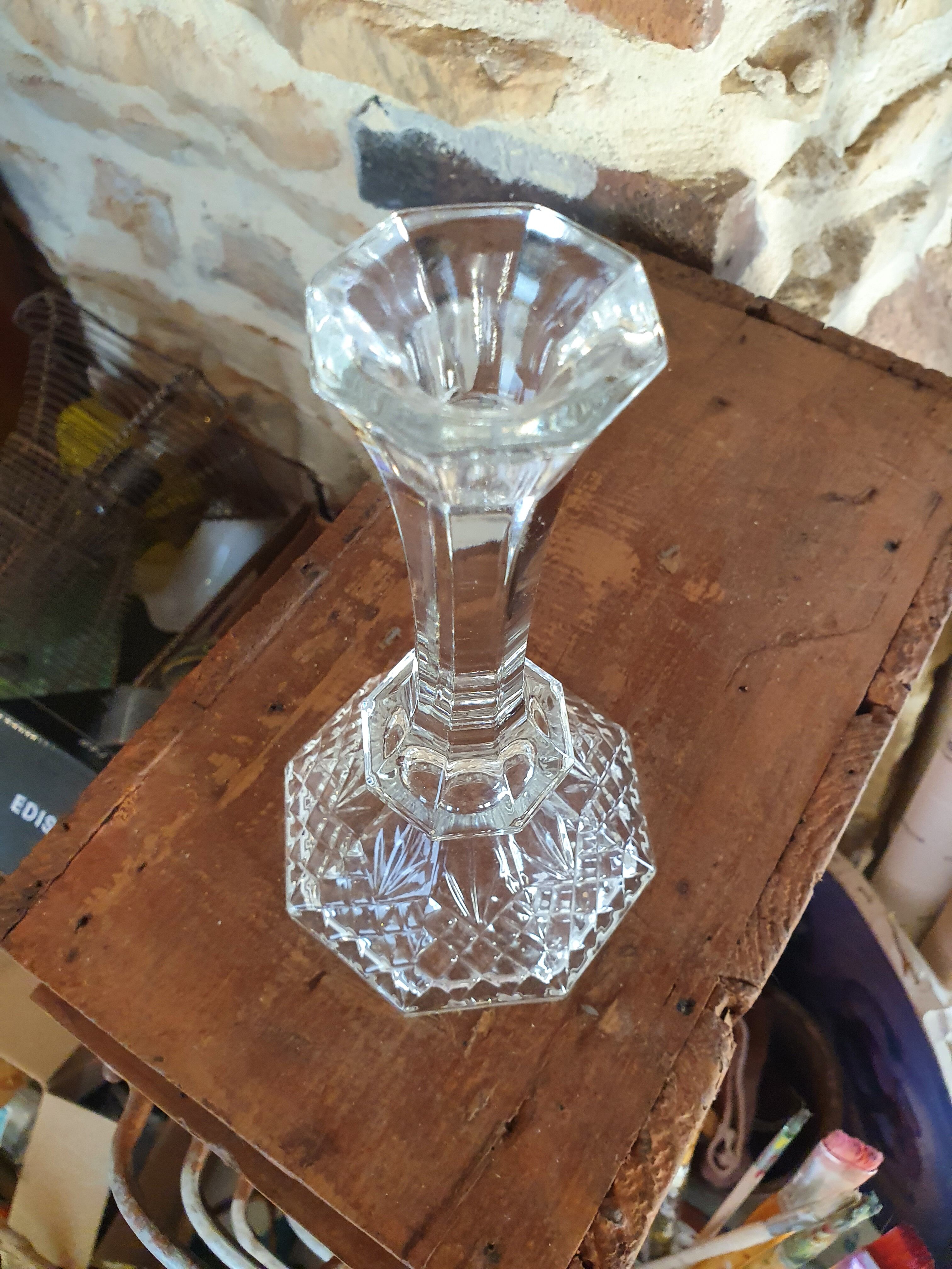Crystal candle holder