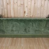 Large Green Velvet Sofa from Maison Jansen