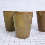 Three cups in stoneware Digoin