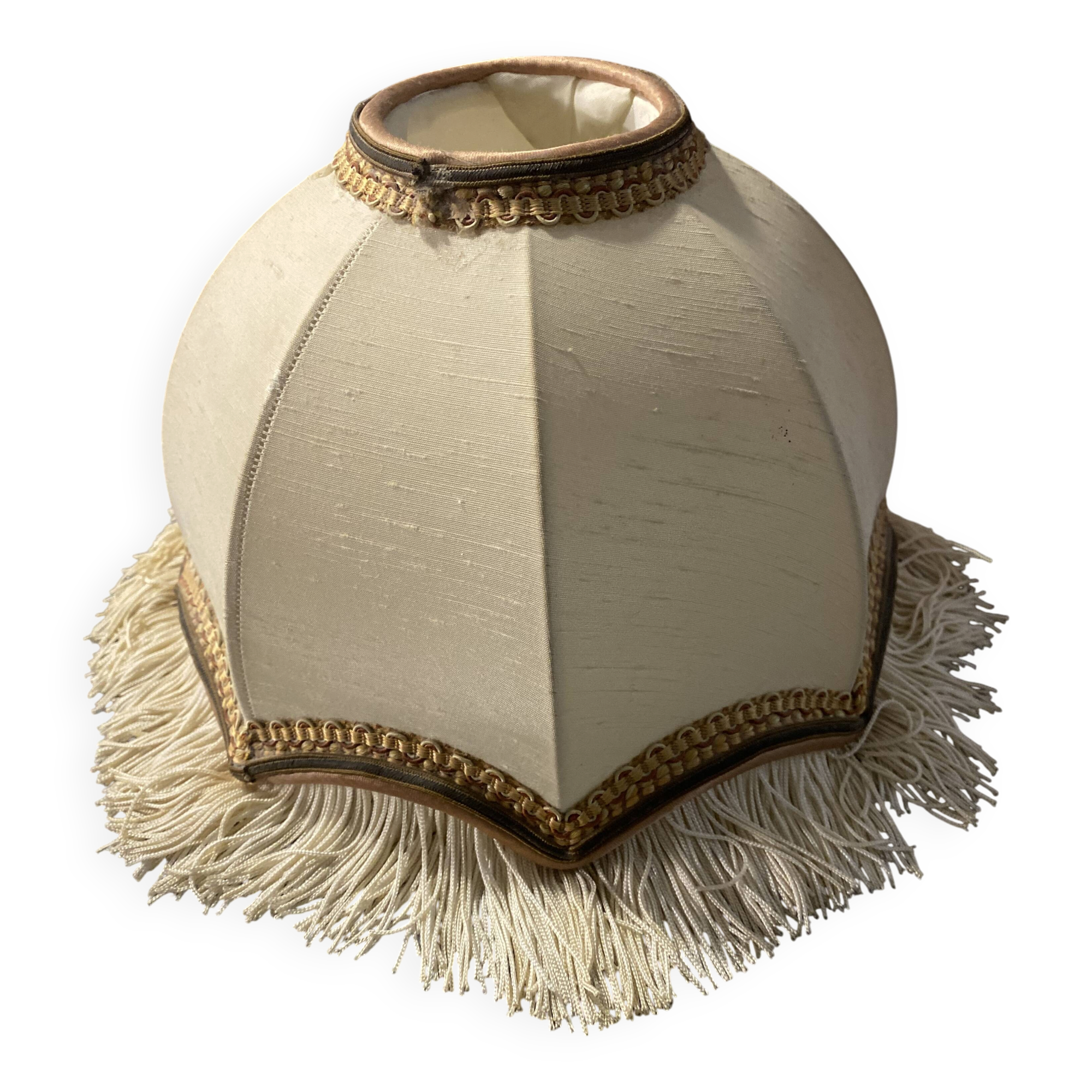 Vintage fringed lampshade – Pagoda style – Impeccable condition