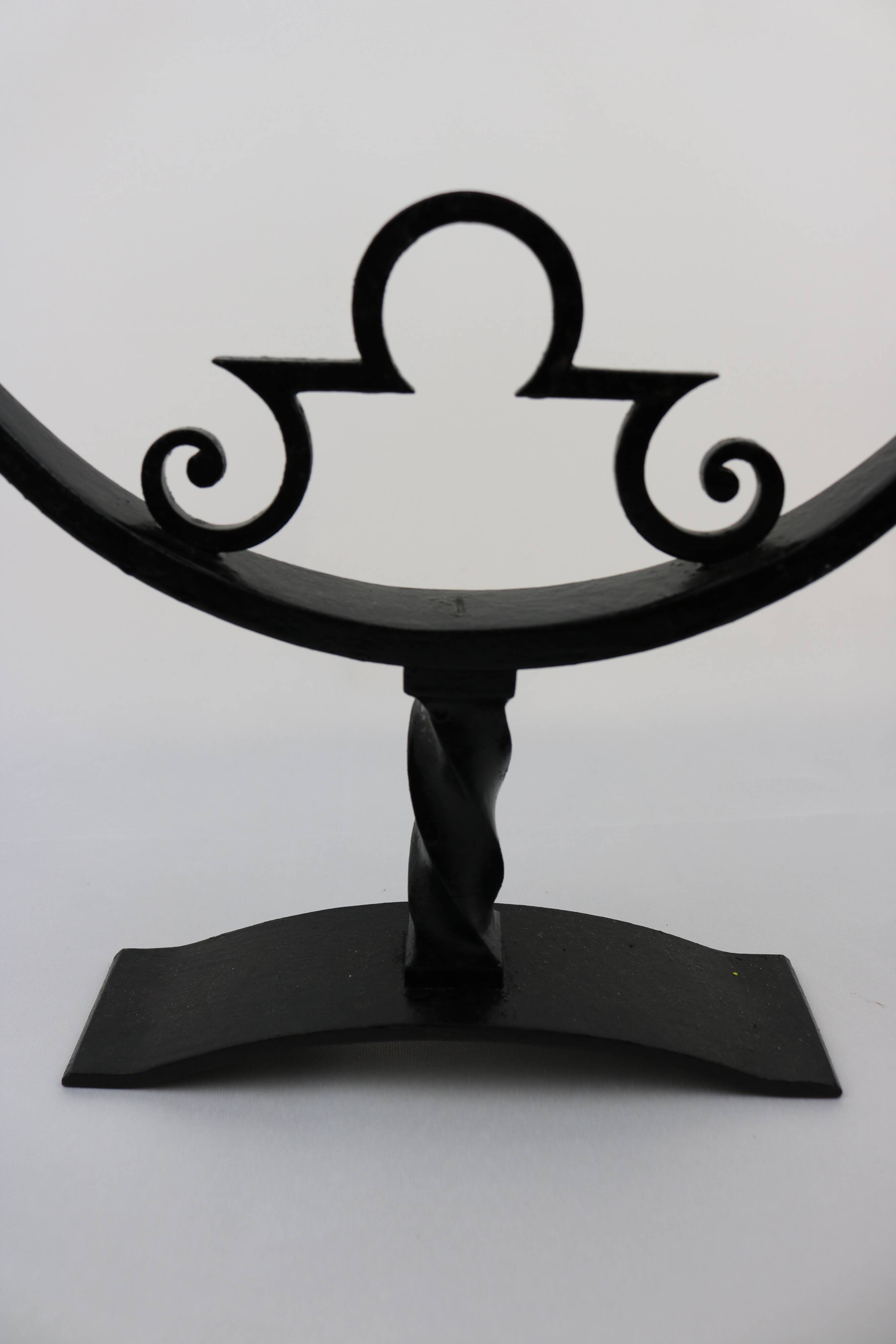 Vintage wrought iron candlesticks
