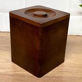 Set of 4 wooden spice jars