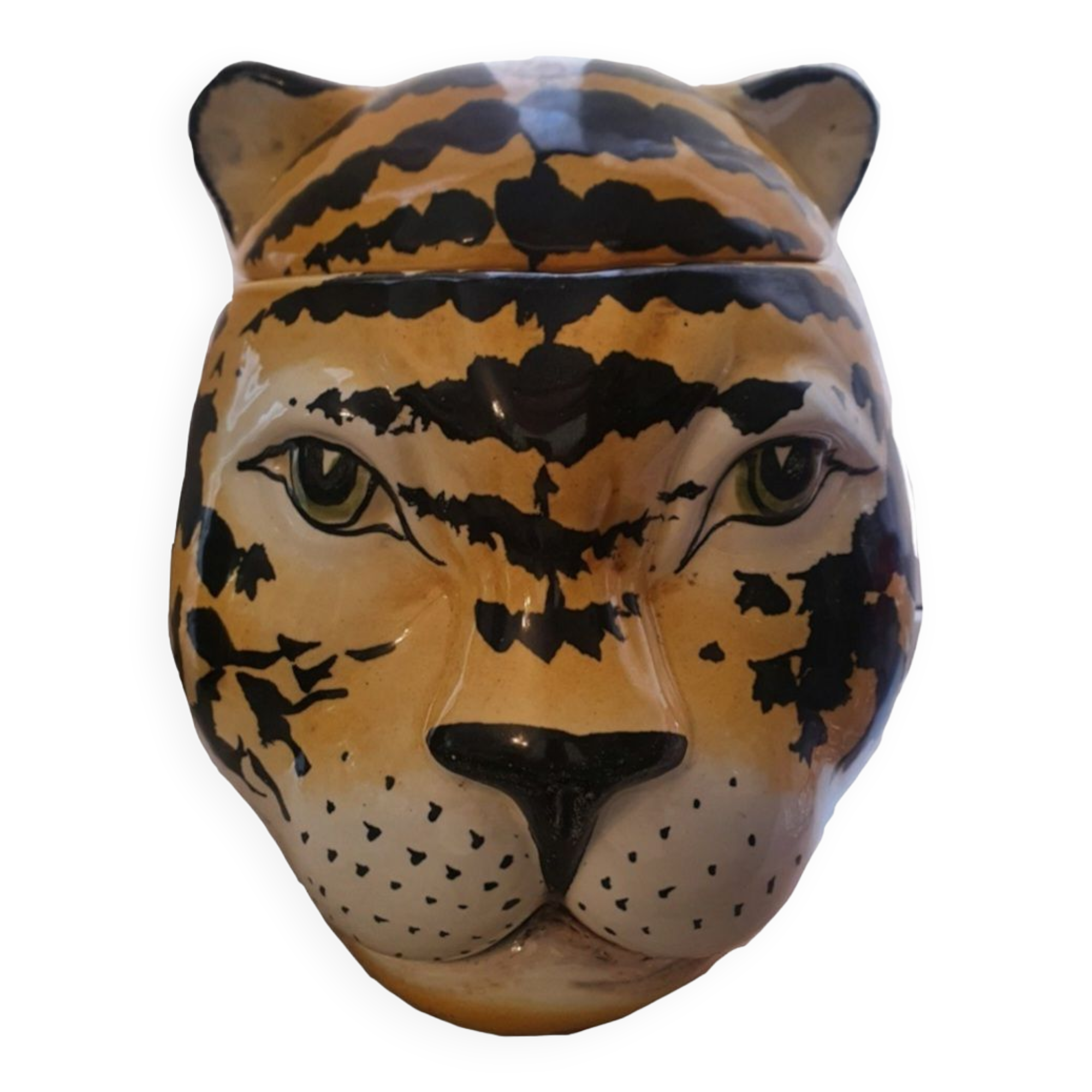 Pot cover in ceramic