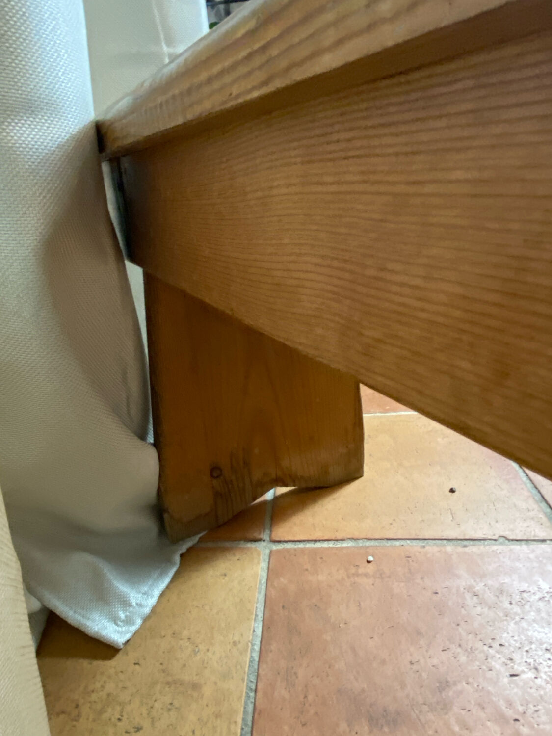 Authentic fir farm bench