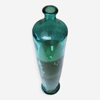 Old blue glass bottle