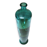 Ancienne bouteille en verre bleu