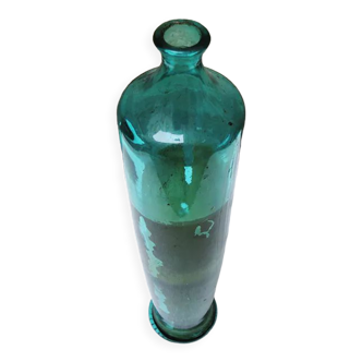 Old blue glass bottle