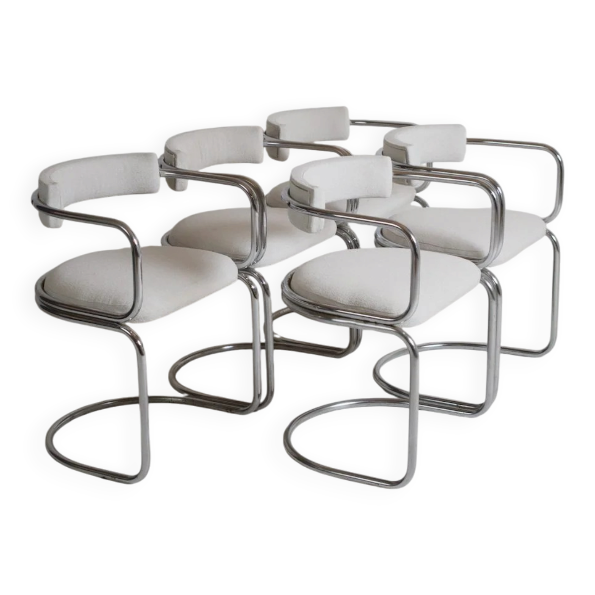 Set of 5 chairs by Renato Zevi for Roche & Bobois