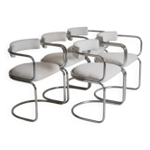 Ensemble de 5 chaises par Renato Zevi pour Roche & Bobois