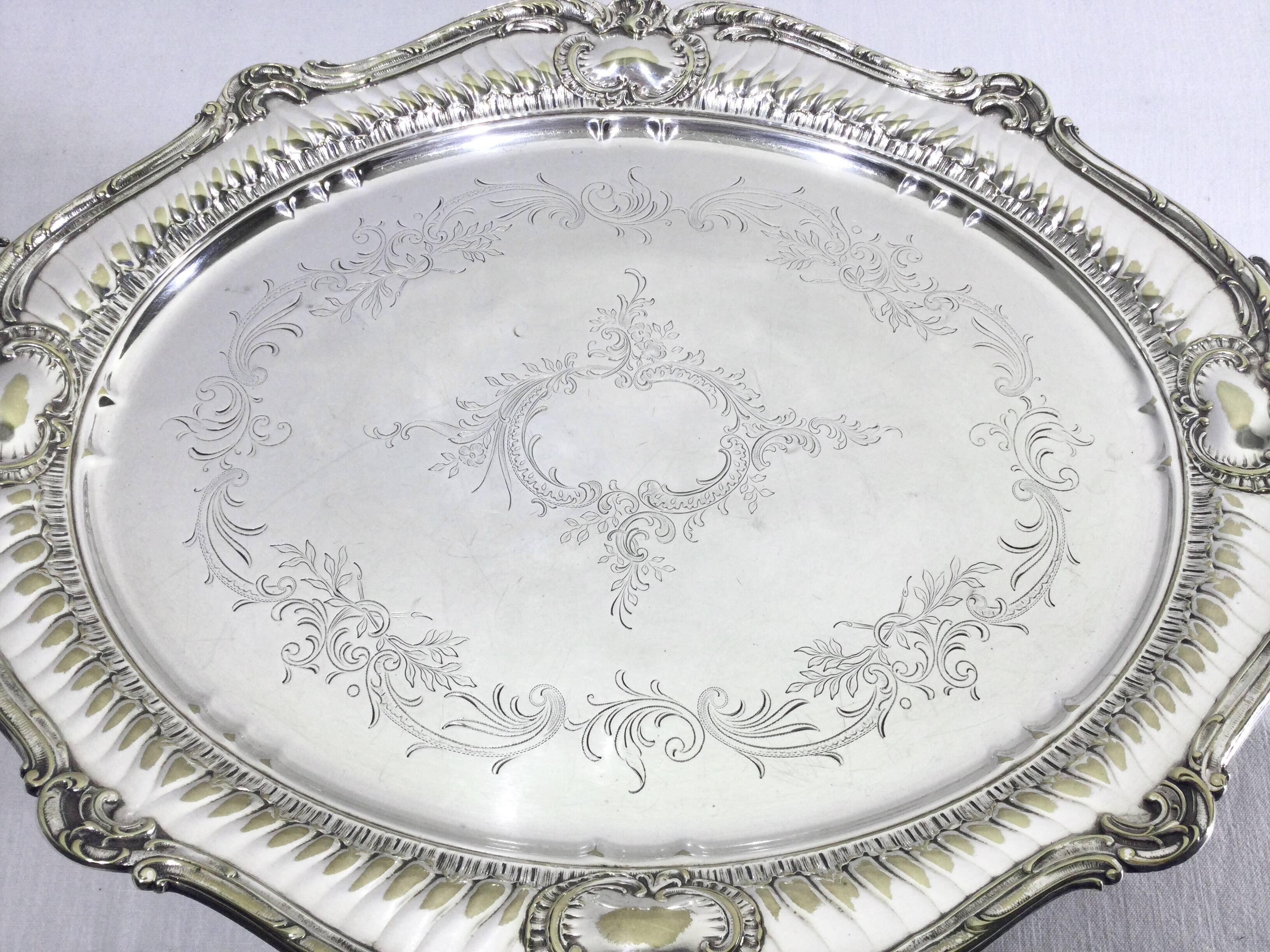 WMF - Silver-plated metal serving tray