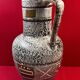 Vase ancien année 70 céramique allemande géométrique, scarifié 36cm