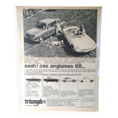 Triumph car paper advertisement