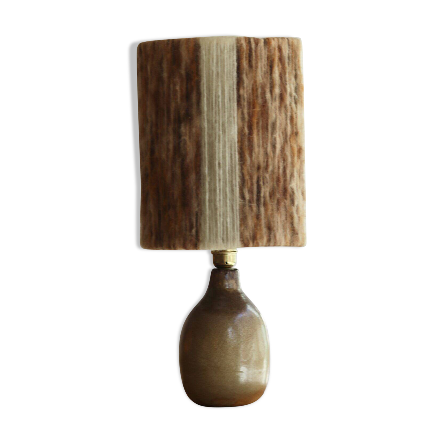 1960s table lamp in glazed stoneware