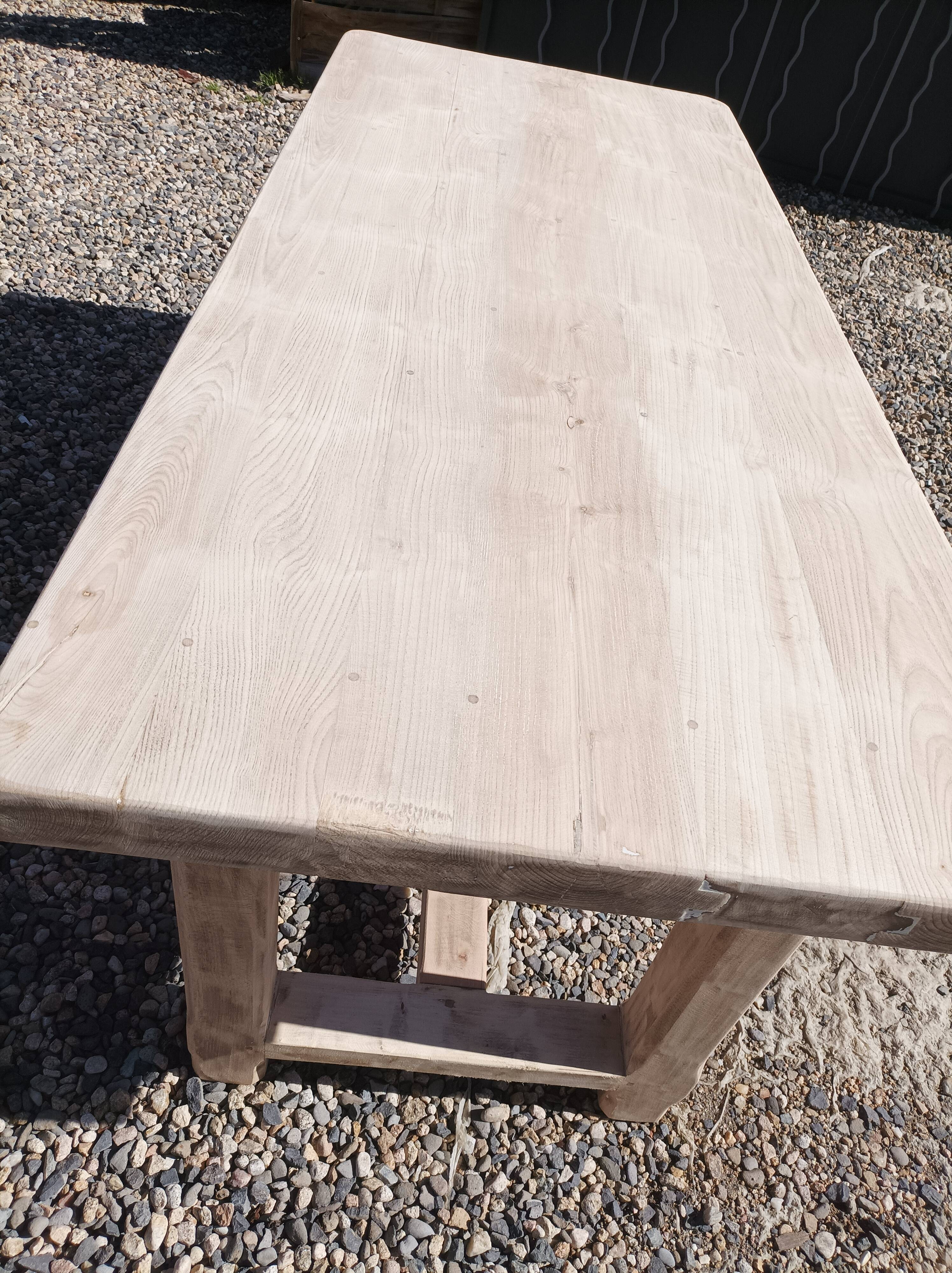 Beech farmhouse table