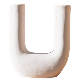 Vase en céramique blanc Izza