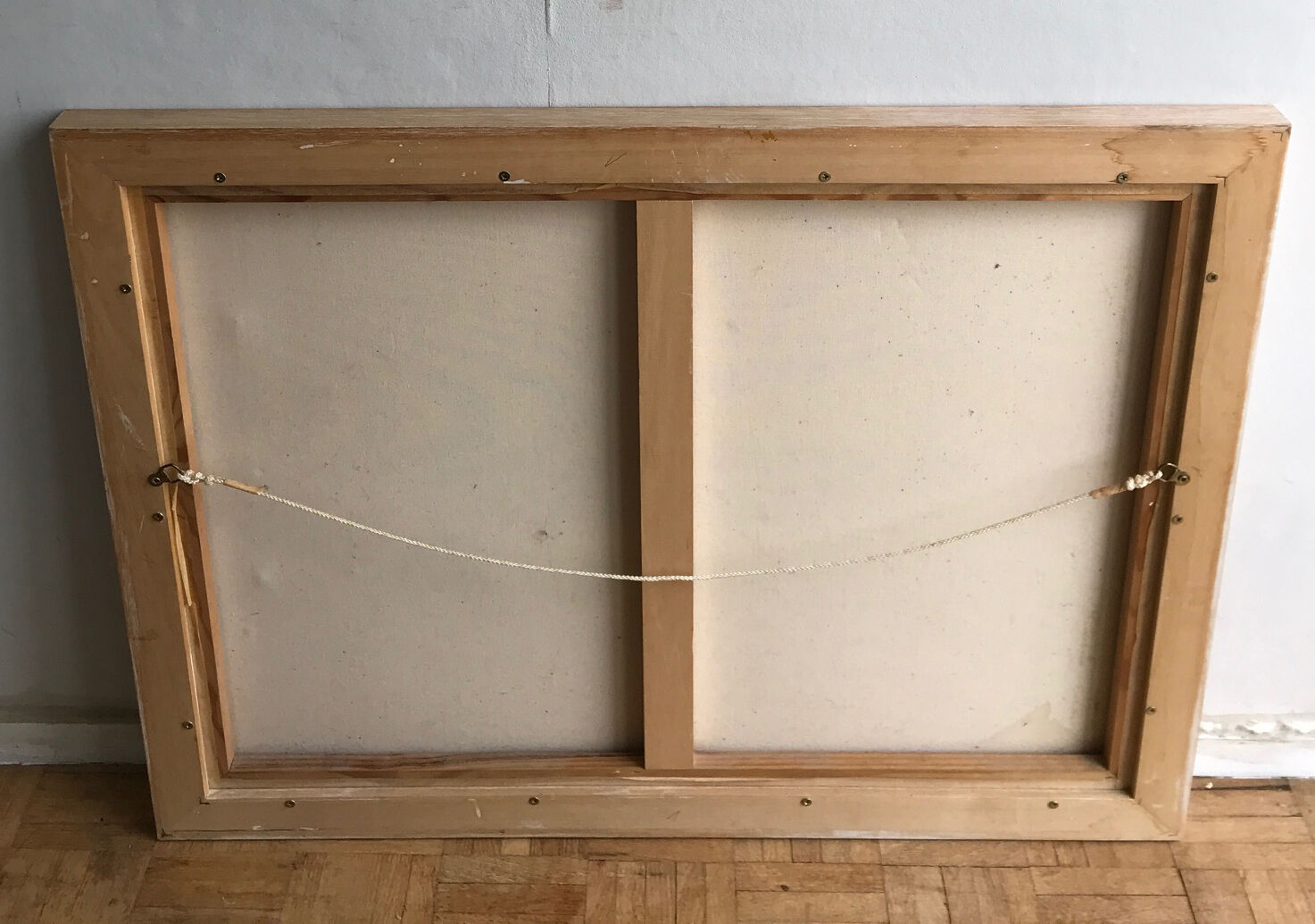 Contemporary abstract painting framed - oil on canvas - 85 x 65 cm