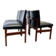 Set of 4 Mid-Century 1960s solid teak dining chairs by Peter Hayward for Va