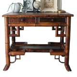 Old colonial style bamboo desk