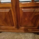 Small-checked walnut bookcase
