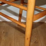 Light beech chair with caned seat