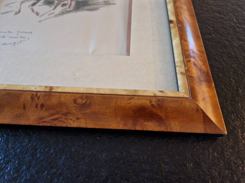 André Margat (1903-1999) - Dry pastel on paper - Rider or huntsman on horseback - Signed and dedicated