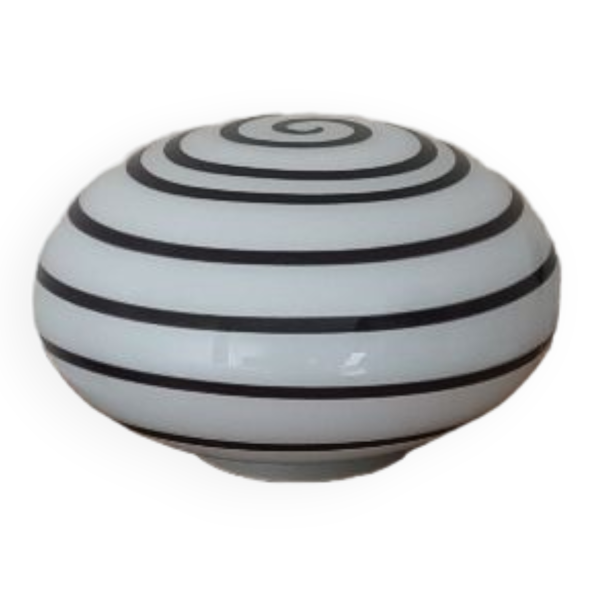 Swirl/zebra glass lamp by eglo vintage 80s/90s