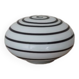 Swirl/zebra glass lamp by eglo vintage 80s/90s