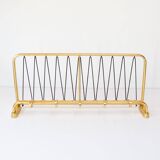 Gold-plated aluminum wall coat rack circa 1950/60 (63.5 cm)