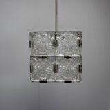 Mid-Century Glass Pendant by Kamenicky Šenov, 1960s, Czechoslovakia