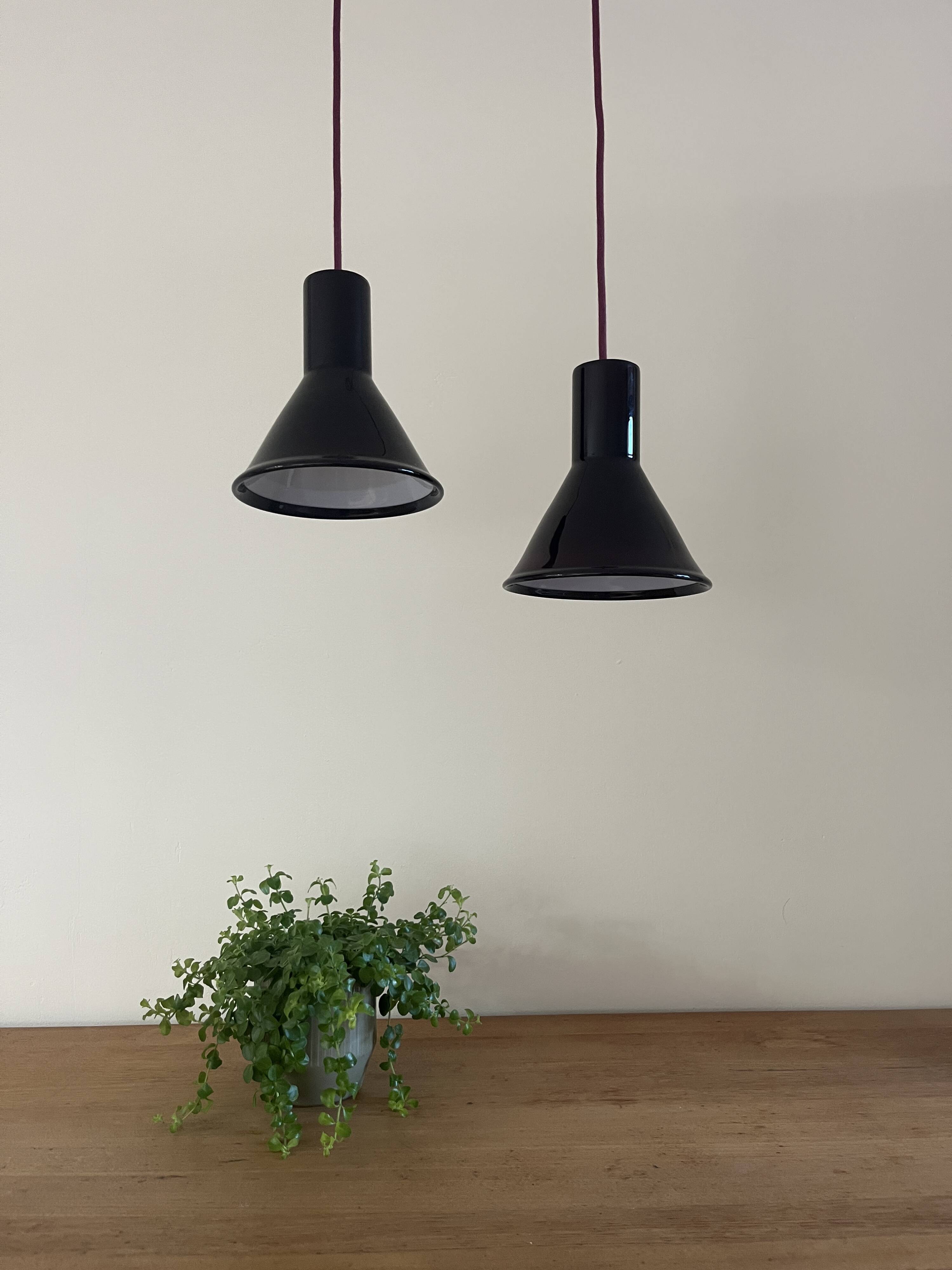 Vintage Holmegaard P&T Pendant - Michael Bang - Danish design lamp