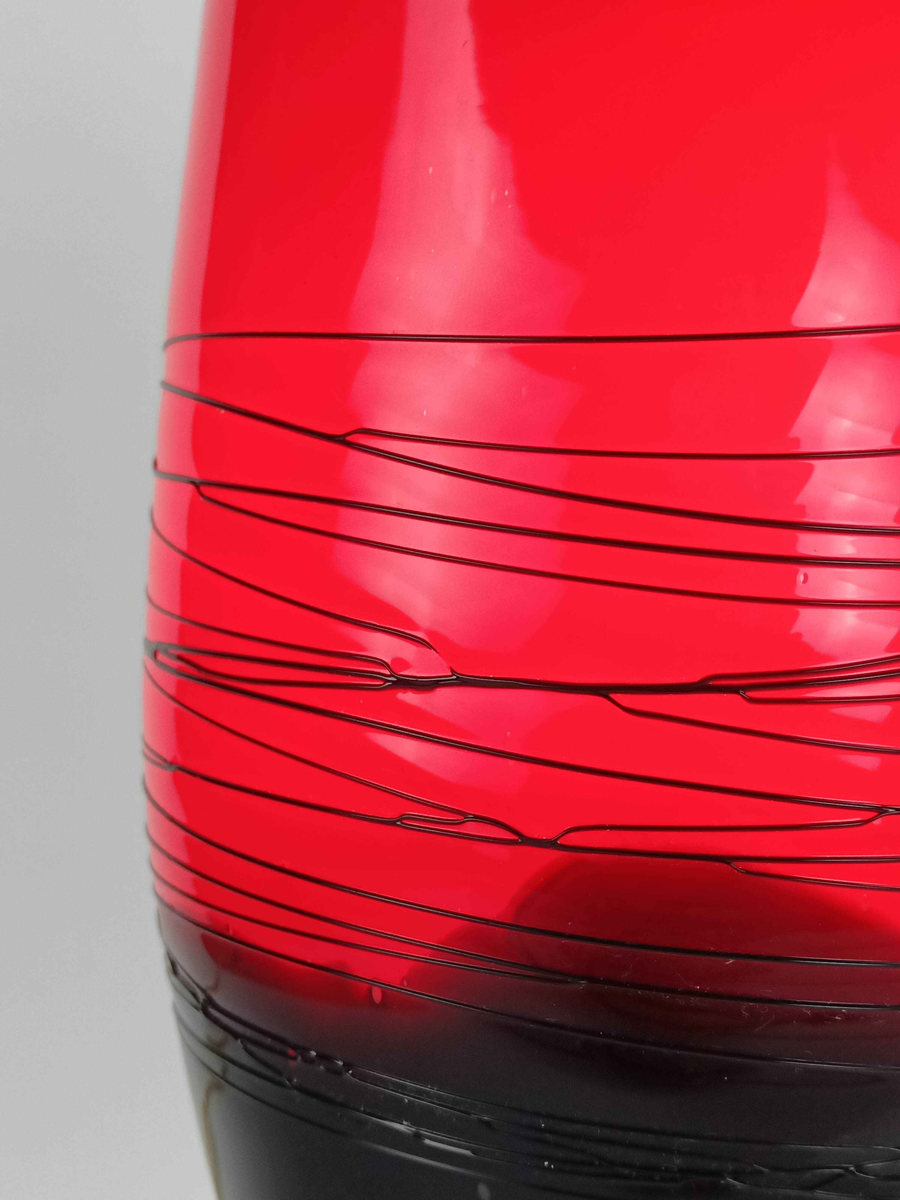 Vintage opaline glass shell-shaped lamp from the 1970s.
