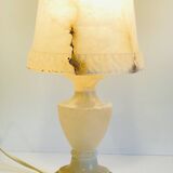 70s natural alabaster lamp