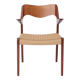 Niels Møller Armchair #55 Rosewood 1950s Danish Vintage