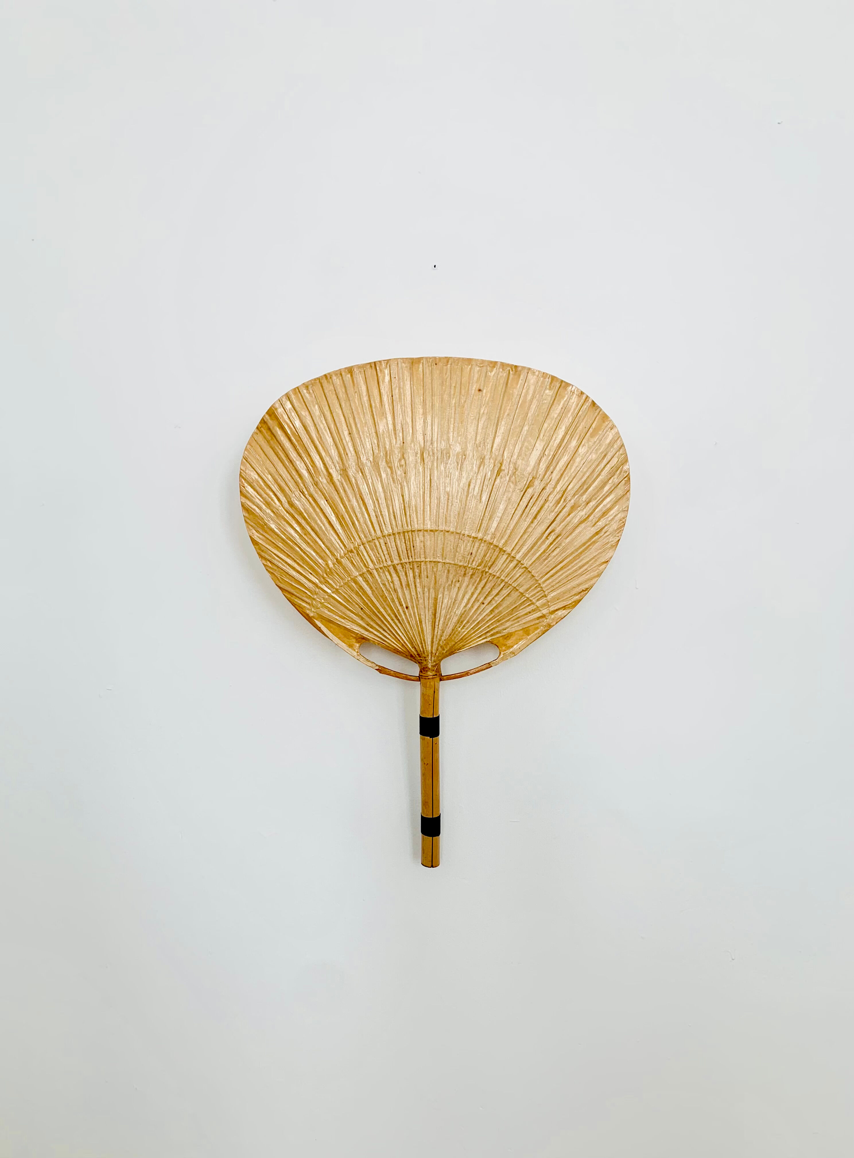 Uchiwa III bamboo wall lamp by Ingo Maurer for Design M