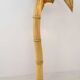 Lampadaire palmier vintage en rotin