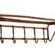 1960s Czechoslovak Rattan Wall Coat & Hat Rack, ÚLUV