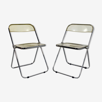 Lot of 2 Plia Chairs by Giancarlo Piretti for Castelli, 1960