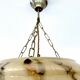 Art Deco pendant light in amber marble glass