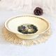 Compotier dish on porcelain piedouche mehun on yevre la gazelle retro