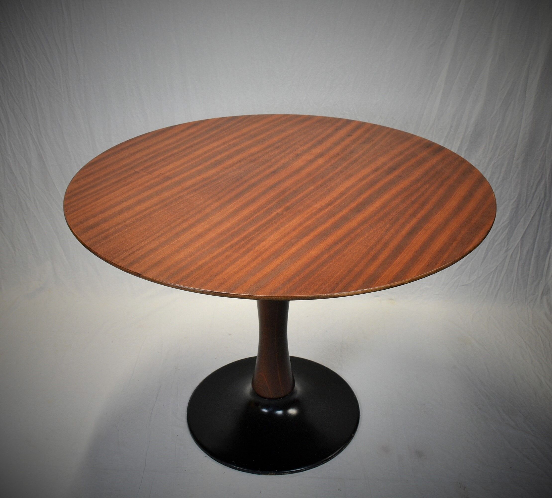 Designed Mahogany Round Dining Table, 1969