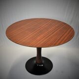 Designed Mahogany Round Dining Table, 1969