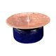 Copper and ceramic candlestick in modern style, Germany, 1970s.