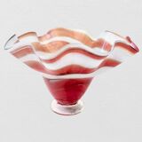 Blown glass cup or vase 1980 Jozefina Krosno