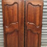 Paire de portes Louis XV noyer 19eme