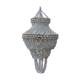 Beautiful bohemian chandelier in seashells
