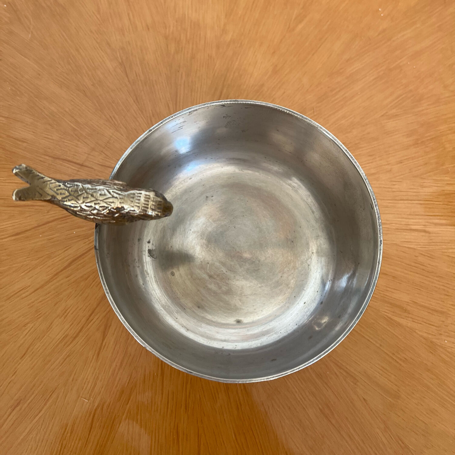 Antique silver metal cup